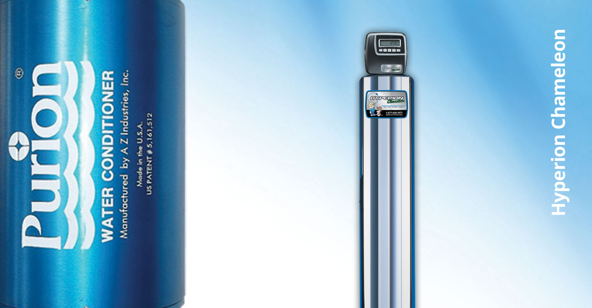 Hyperion Chameleon salt free water system